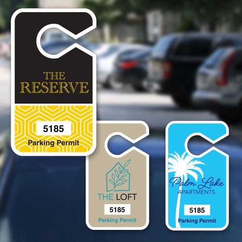 Custom Parking Hang Tag - Large - Designs. Deter unauthorized vehicles from  parking in your lot! Great American Parking